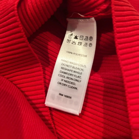 Happily grey classic two piece feminine red crop sweater midi skirt Bodycon set - Picture 12 of 16